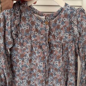 H&M Floral Ruffle Toddler Top
